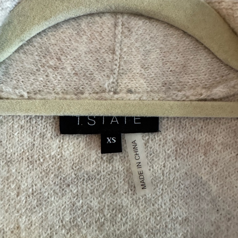 1. STATE FRINGED OPEN FRONT SWEATER COAT - Picture 5 of 7